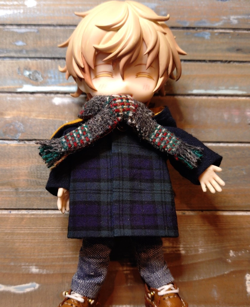 【2色から選べる】マフラー 💕 尾州ウール製 オビツ11 OB11 シルバニアファミリー