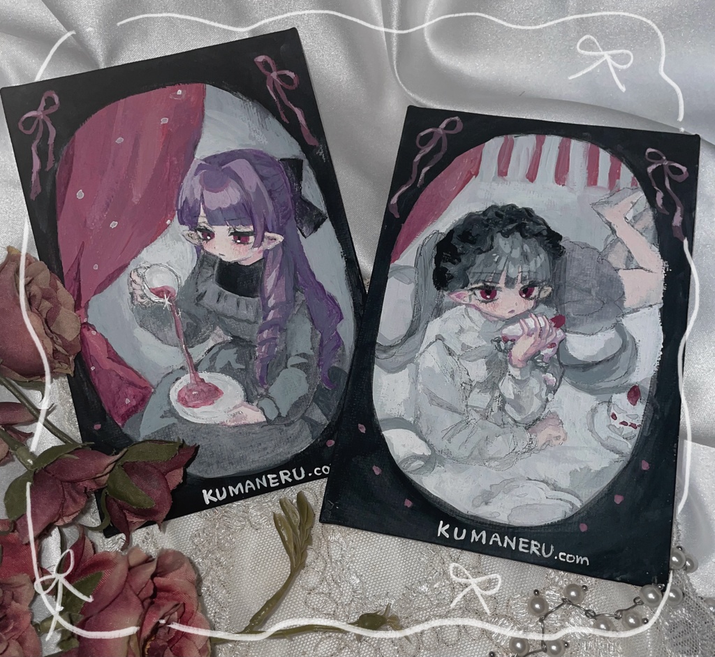 【12/26 21:00〜販売開始】☕️アクリル原画2種類🍰