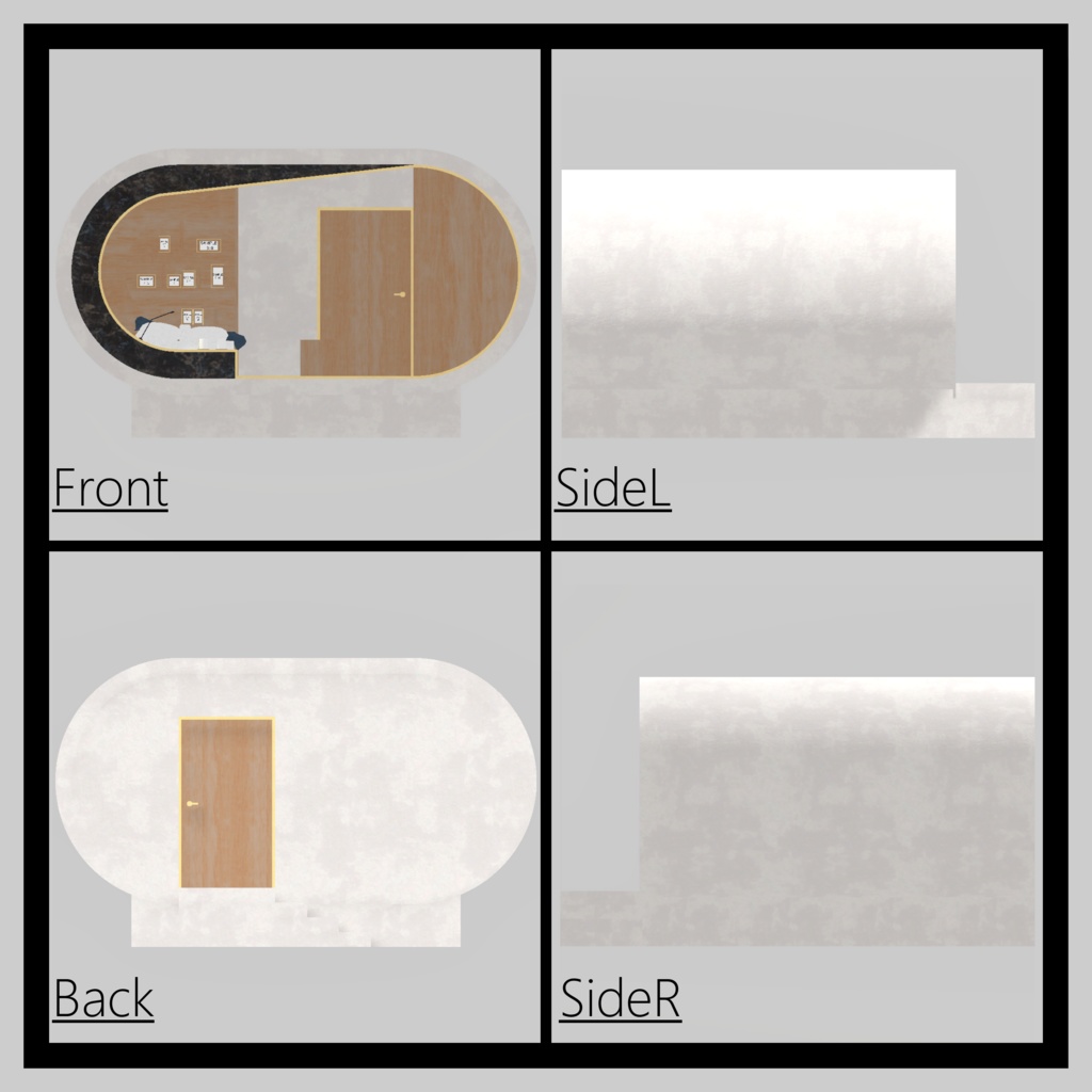 【VRChat向けワールド】Room Series_mini 01