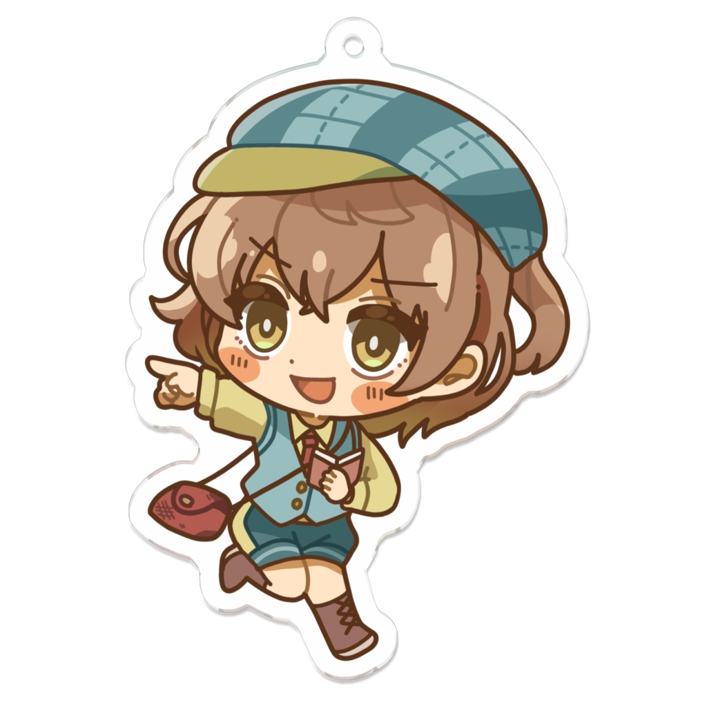 探偵ちゃんキーホルダー（コーティング）