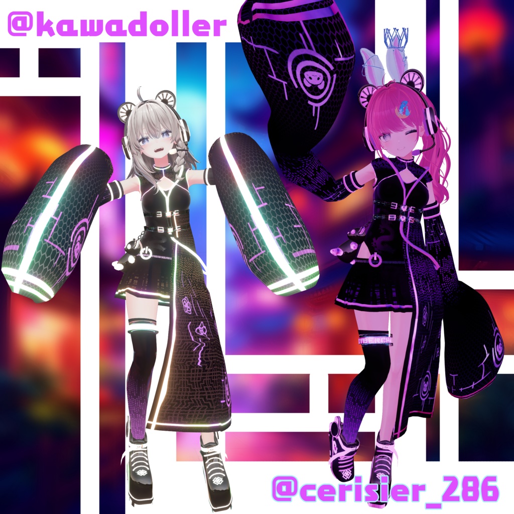 ♥Cyberpunk China Panda♥