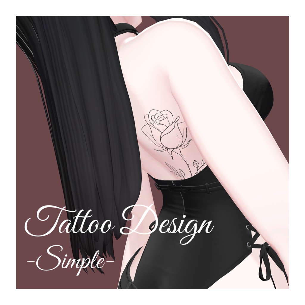【Free】Tattoo Design -Simple-【全アバター対応可】