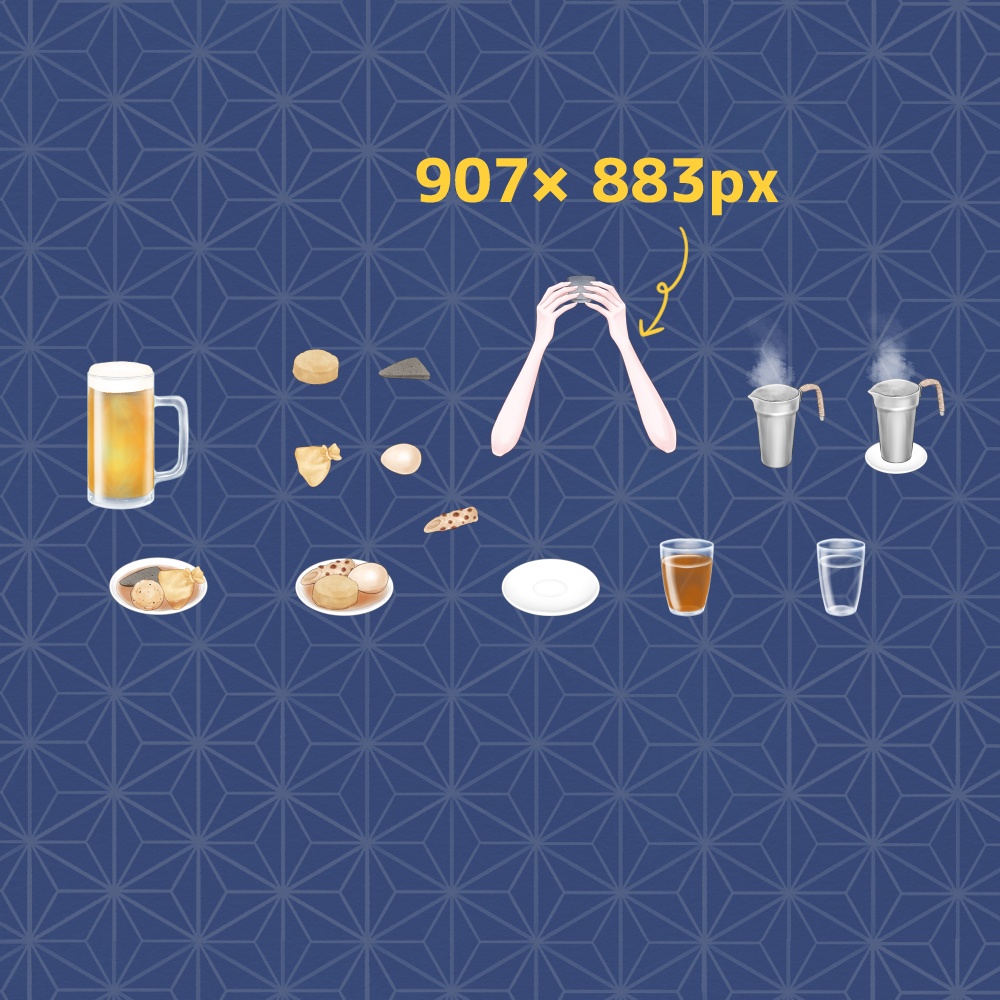 【無料あり】おでんの屋台セット【背景素材】