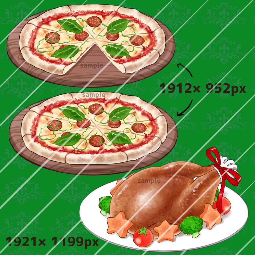 【無料あり】クリスマスの食べ物セット