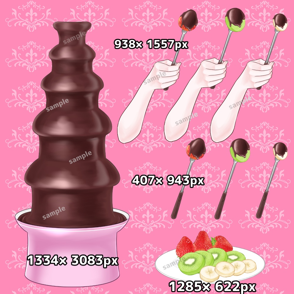 【無料あり】チョコレートファウンテンのセット