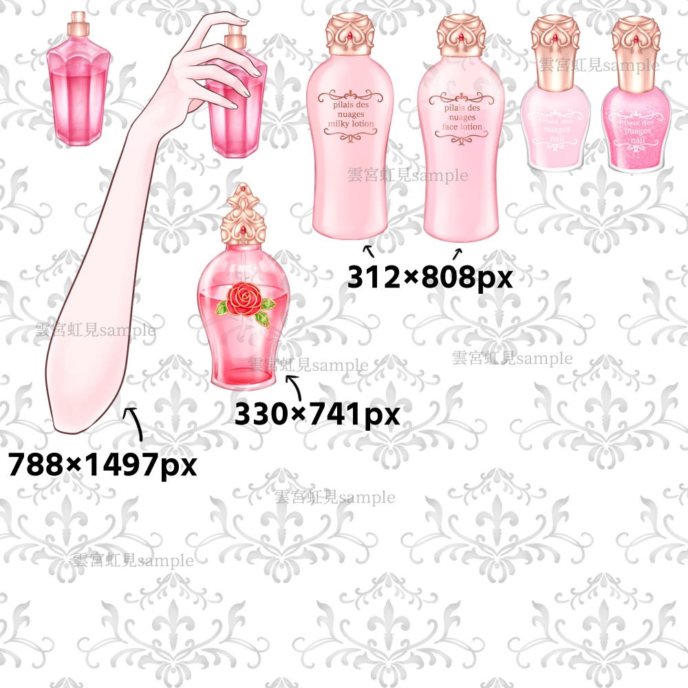 【無料あり】姫系の香水・マニキュアセット【5色展開】