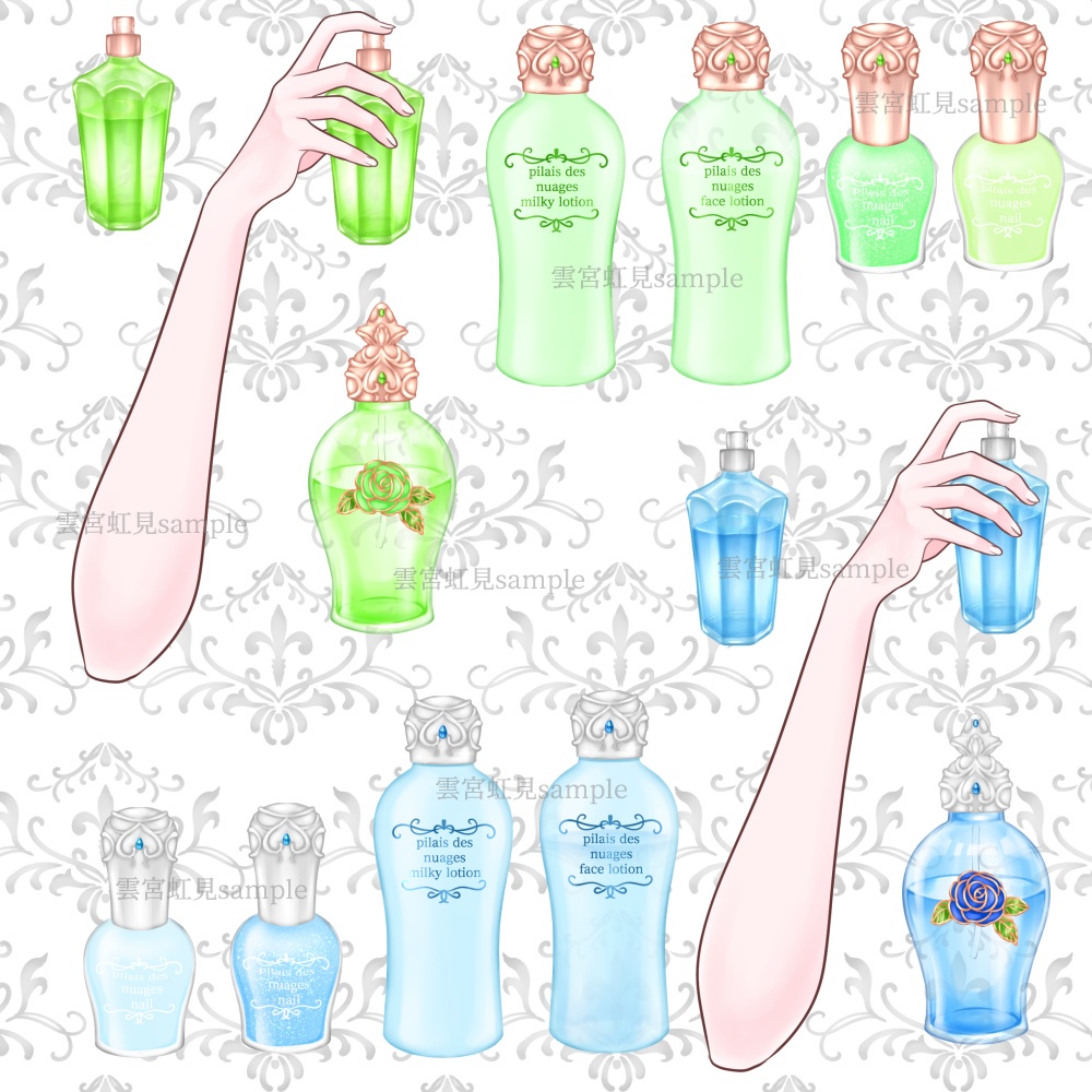 【無料あり】姫系の香水・マニキュアセット【5色展開】