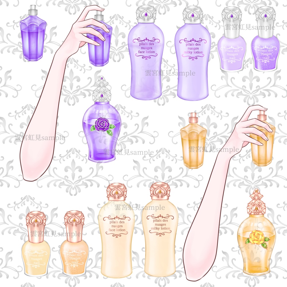 【無料あり】姫系の香水・マニキュアセット【5色展開】