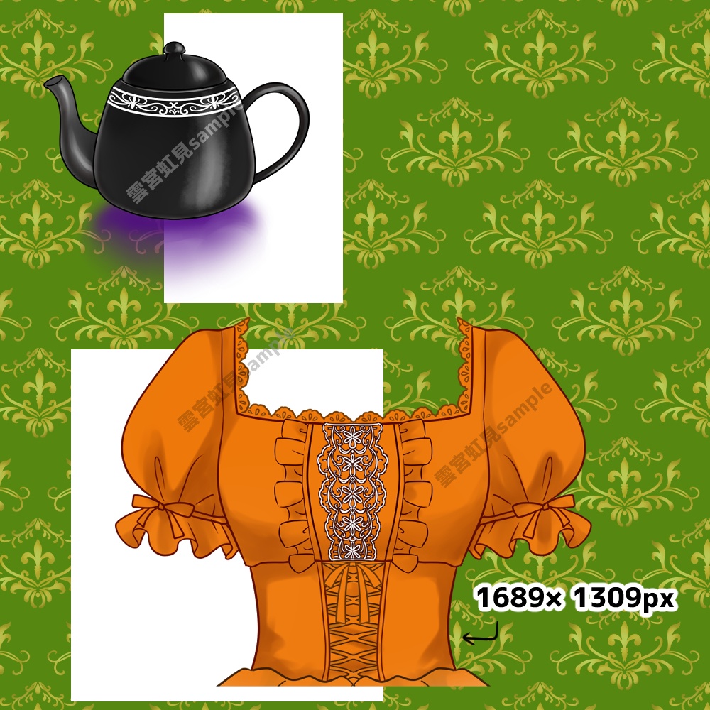 【無料あり】ハロウィンのティーセットと部屋