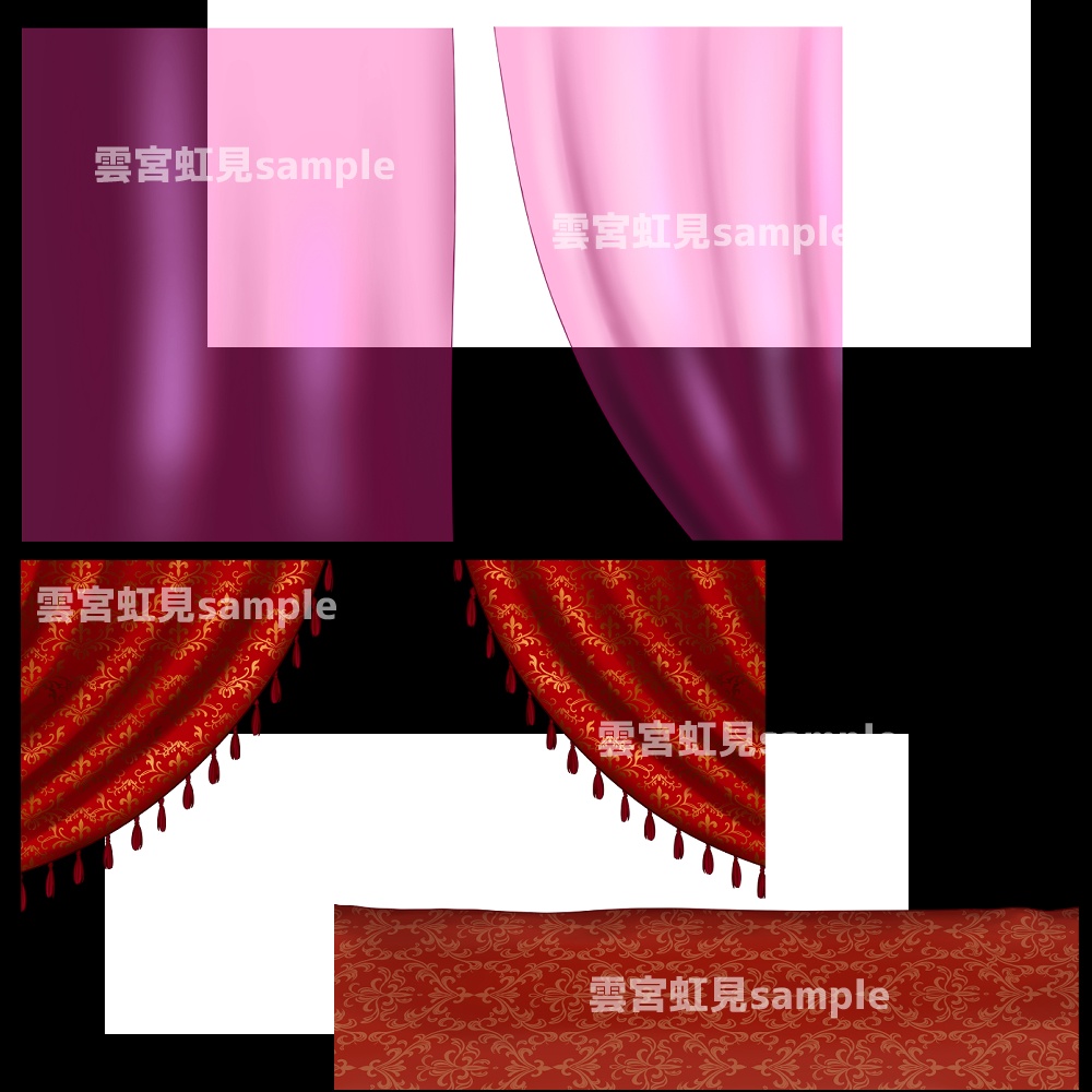 【無料あり】アラビアンなベッドルーム(赤系)