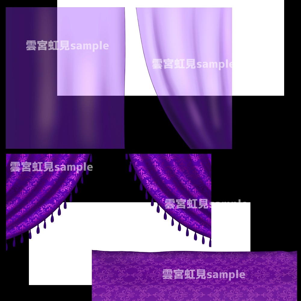 【無料あり】アラビアンなベッドルーム(紫系)