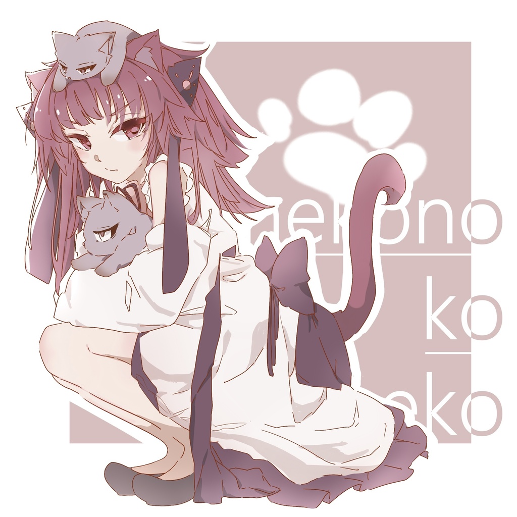B5正方形イラスト本「nekono ko koneko」