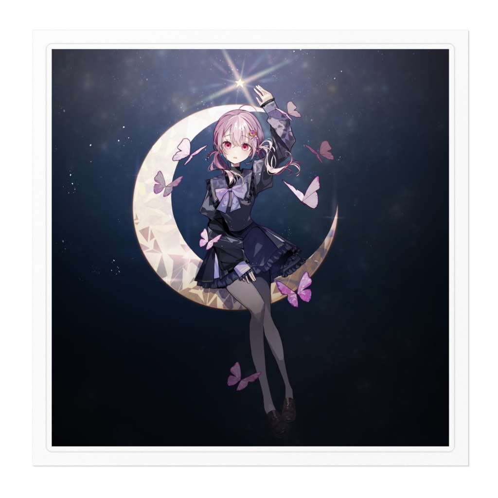 「ミカヅキ」500回再生感謝記念ステッカー