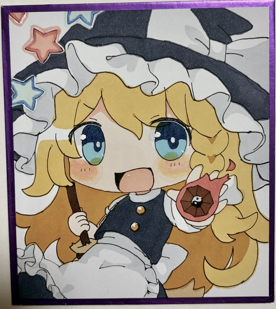 霧雨魔理沙 小色紙