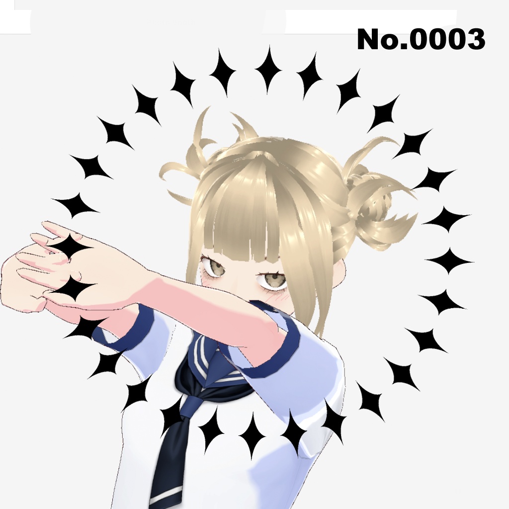 Himiko Toga's hair