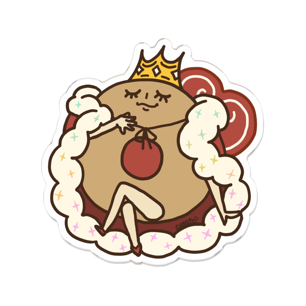 おうさまドーナツ(アクリルバッジ)