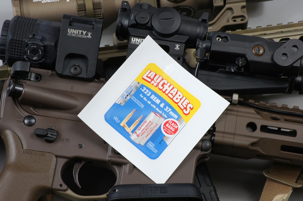 LAUNCHABLESオリジナルステッカー .223&37mm ver.