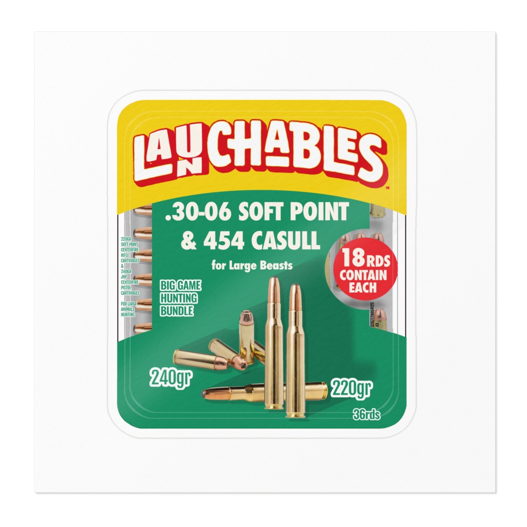 LAUNCHABLESオリジナルステッカー .30-06&454 CASULL ver.