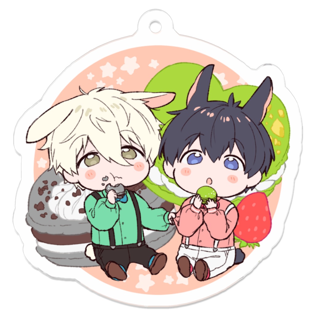 なぎいさマカロンのアクリルキーホルダー