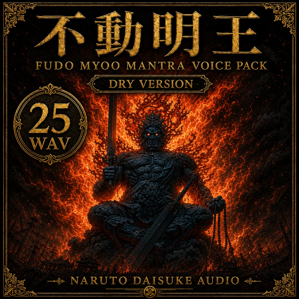 不動明王 真言ボイス素材｜Fudo Myoo Mantra Voice Pack【DRY】