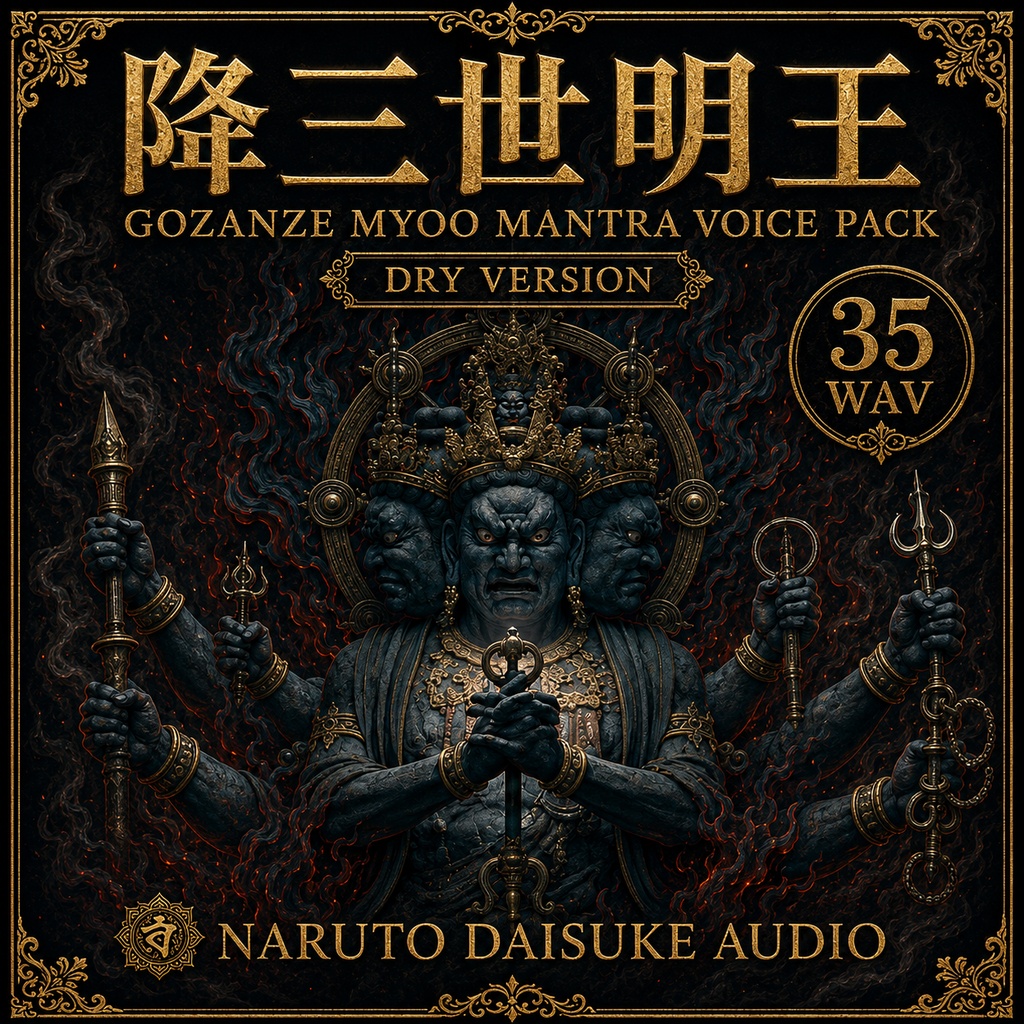 降三世明王 真言ボイス素材｜Gozanze Myoo Mantra Voice Pack【DRY】