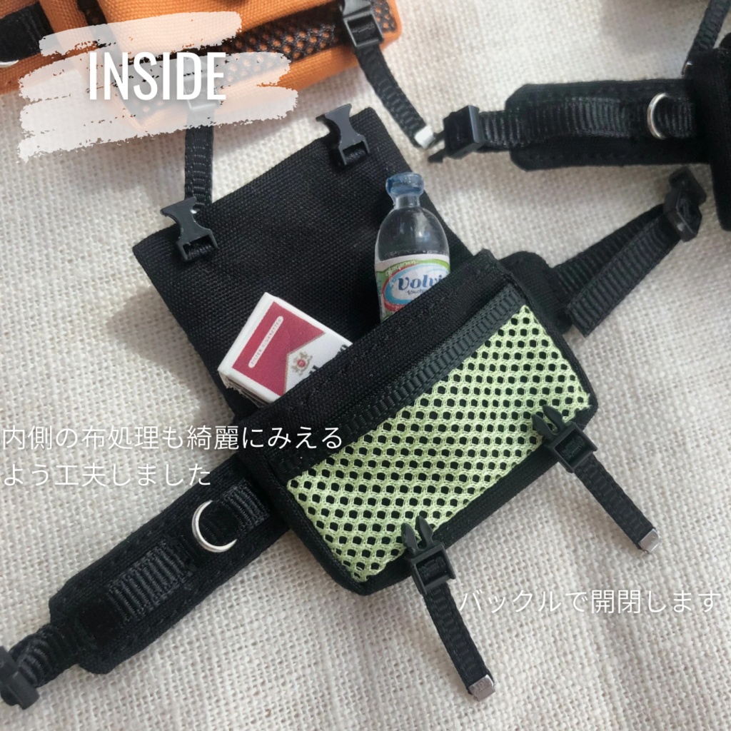 メッセンジャーバッグ ぬい&ドール用 全6色