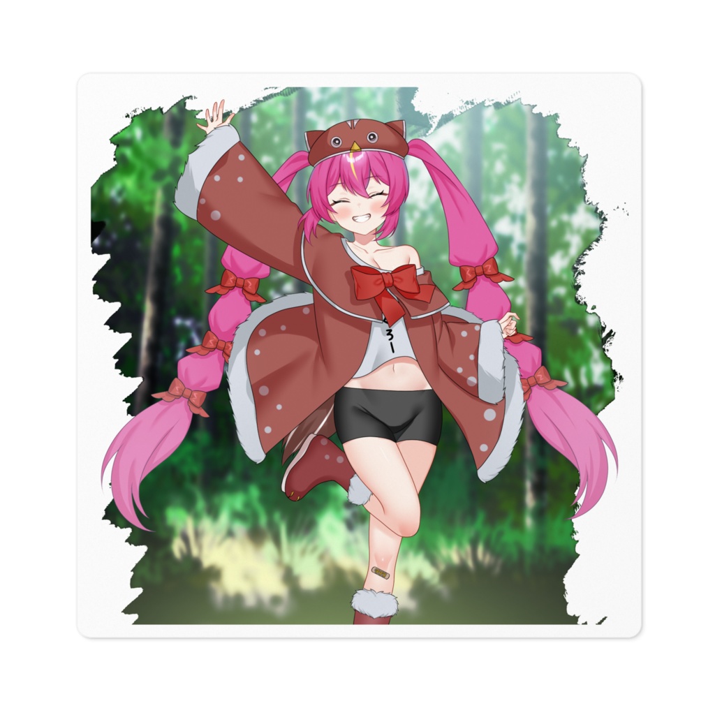 すずみんの笑顔ステッカー