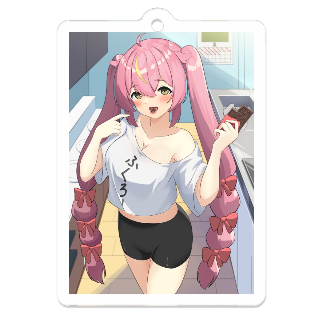 【赤すずみ生誕グッズ】バレンタインすずみんのアクリルキーホルダー