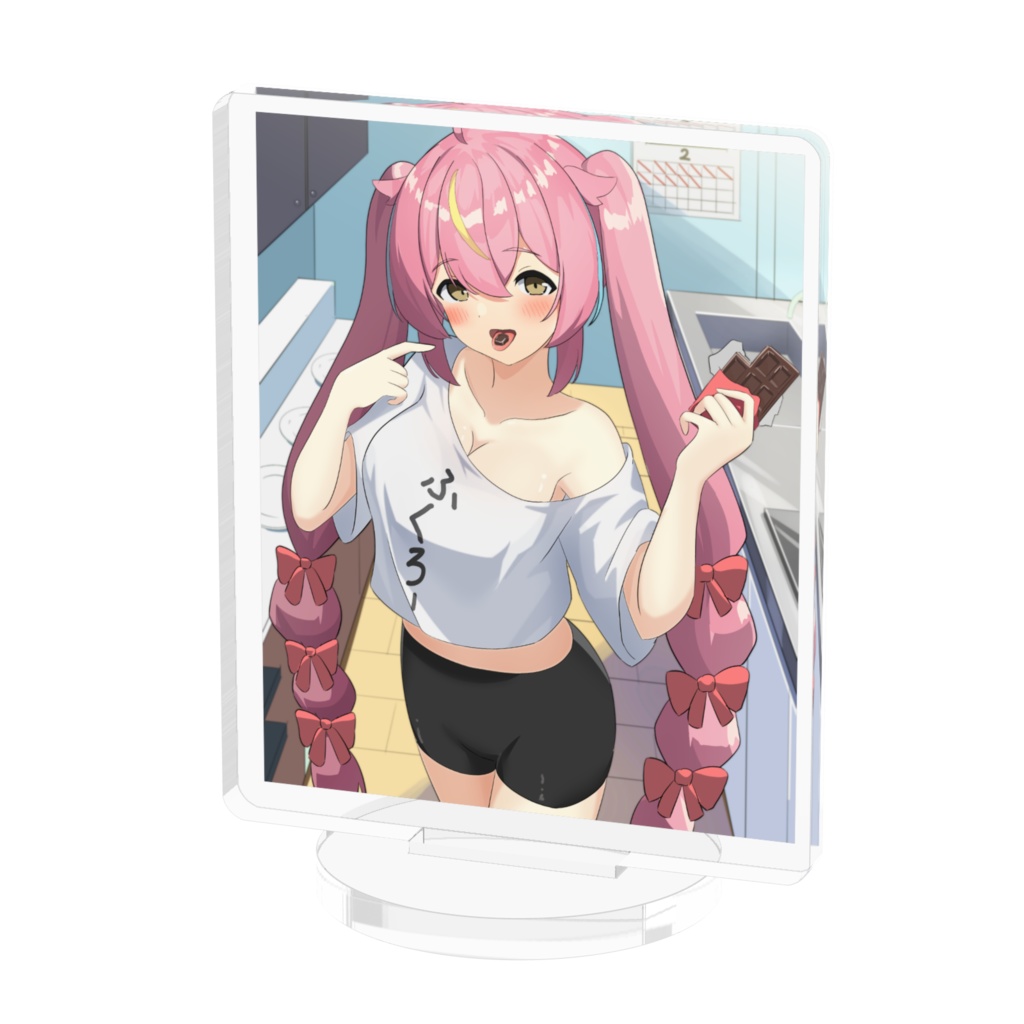 【赤すずみ生誕グッズ】バレンタインすずみんのアクリルスタンド