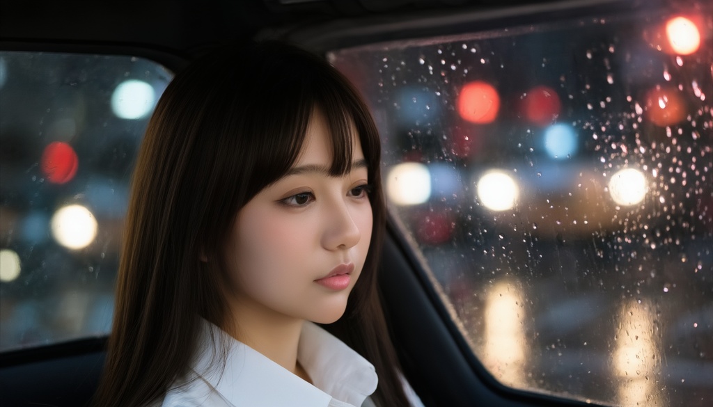 雨の日の車内音 – 静かに重なる雨とエンジンの音