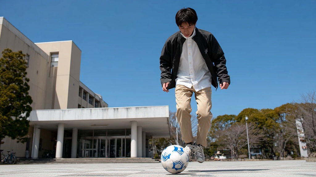 サッカーのリフティング音 – 近距離・ドライ