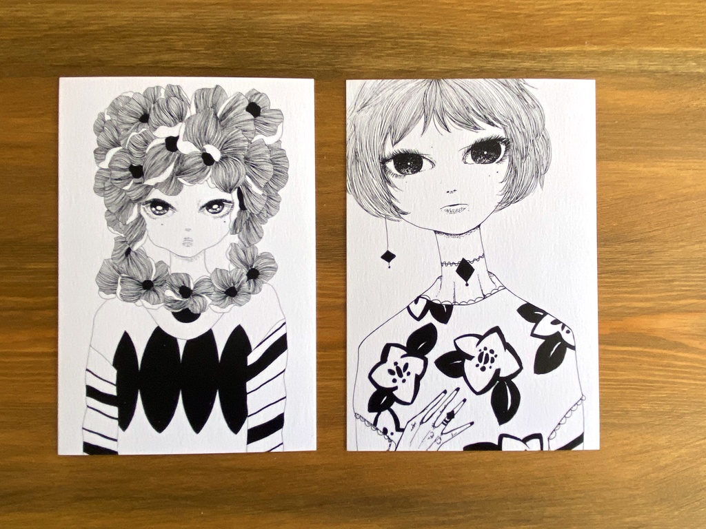 ポストカード6枚セット【モノクロ】