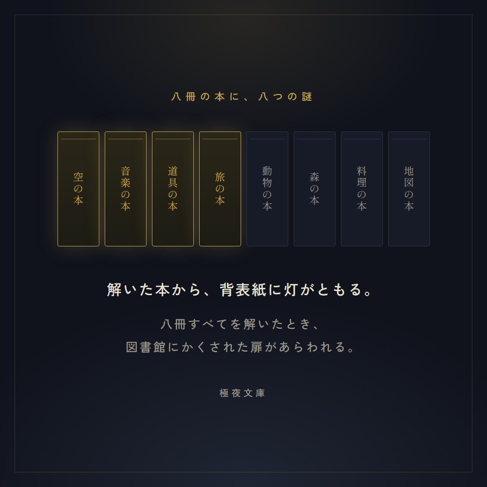 おうち謎解きキット vol.1 まよなかの図書館|2人協力型オンライン謎解き【スマホだけで遊べる】全10問・1〜2人用・約30〜45分