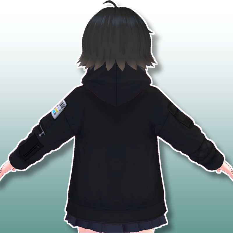 【VRoid用】ジップパーカー【テクスチャ】
