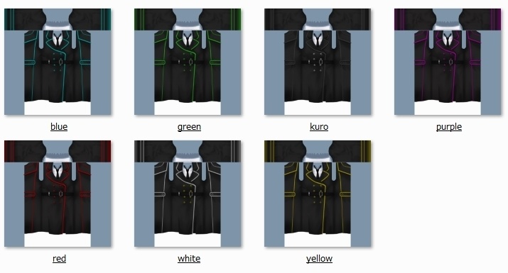 【VRoid用】ロングコート【テクスチャ】