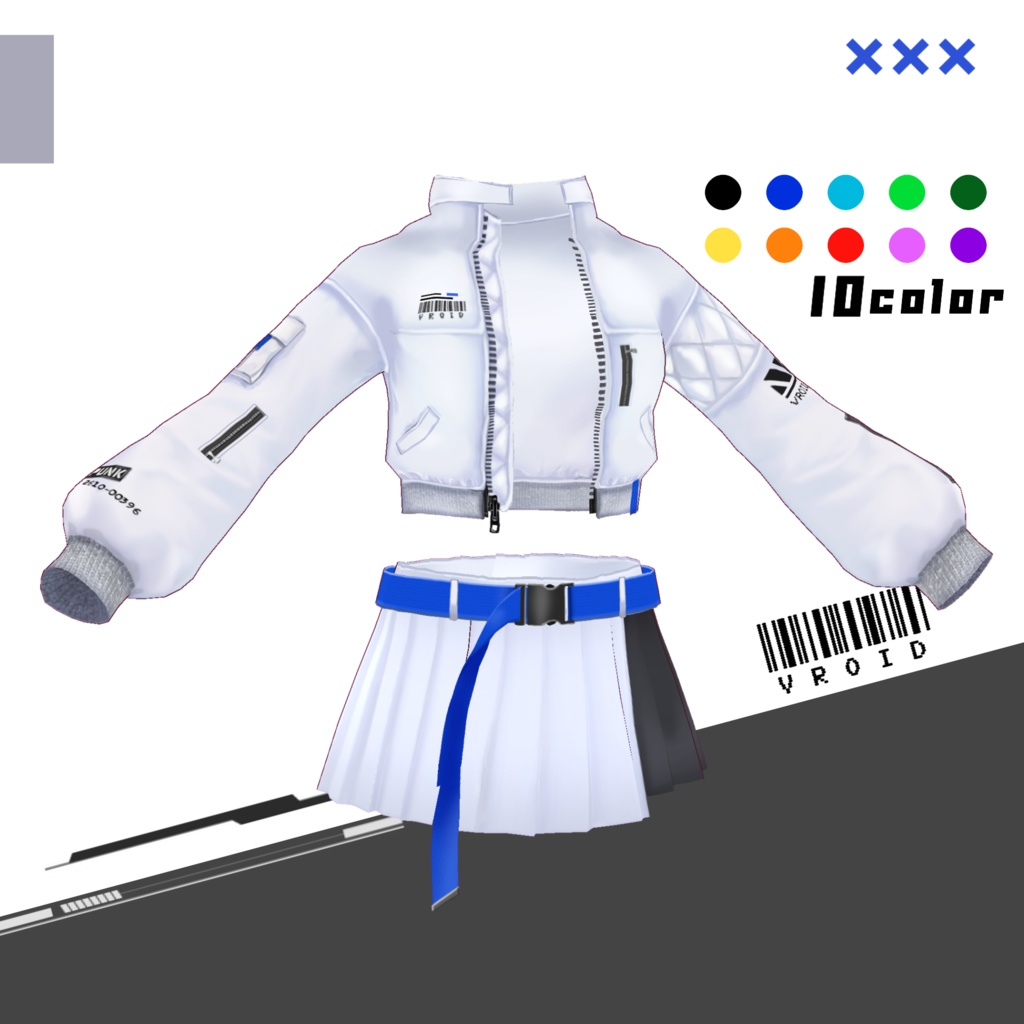 【正式版VRoid対応】サイバーパンクセット ‐cyberpunkset‐【テクスチャ】