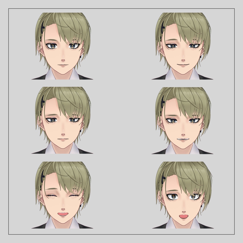 【正式版VRoidモデル】理人くん【VRM、.vroidデータ付】