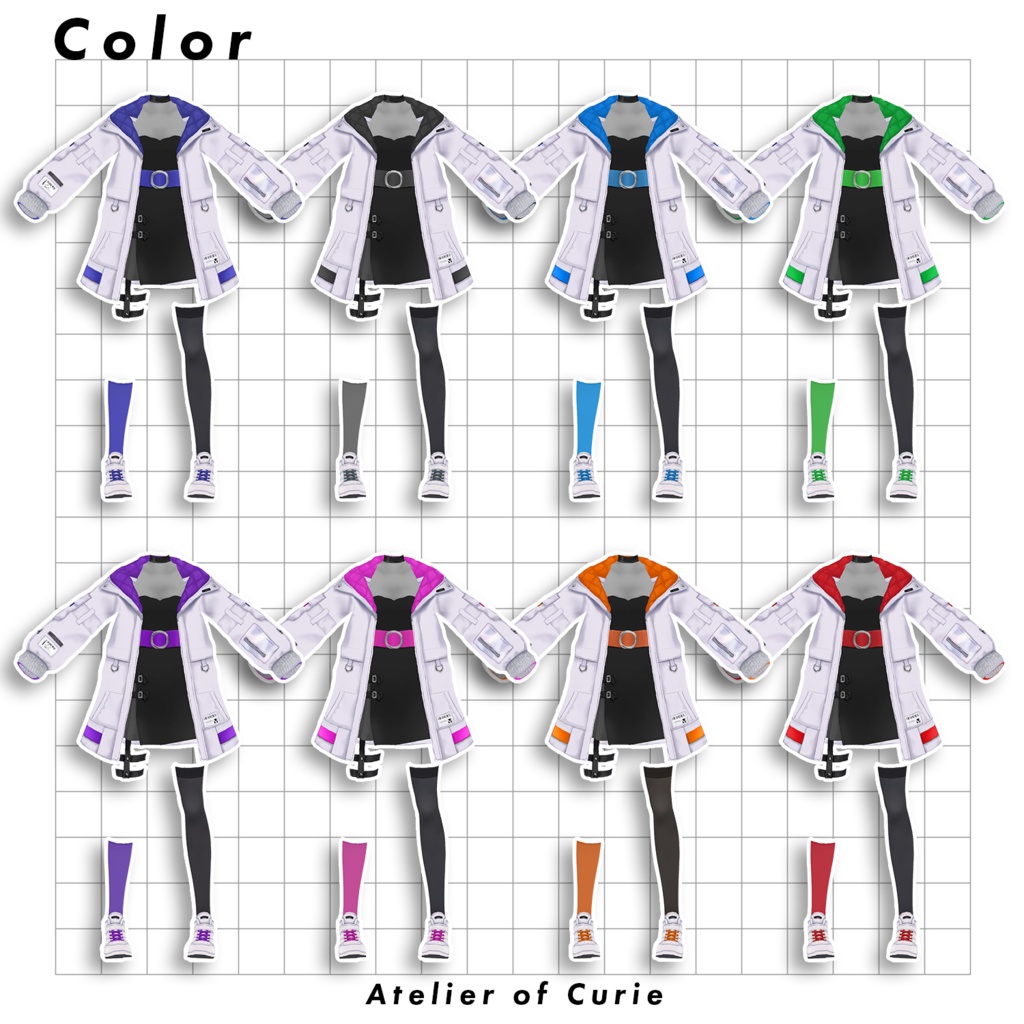 【正式版VRoid対応】タクティカルジャケットセット【テクスチャ】