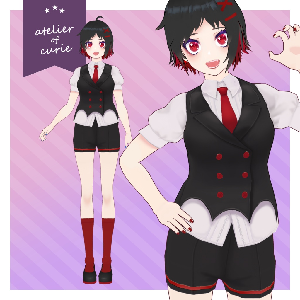 【正式版VRoid対応】ハロウィンコスチュームセット【テクスチャ】