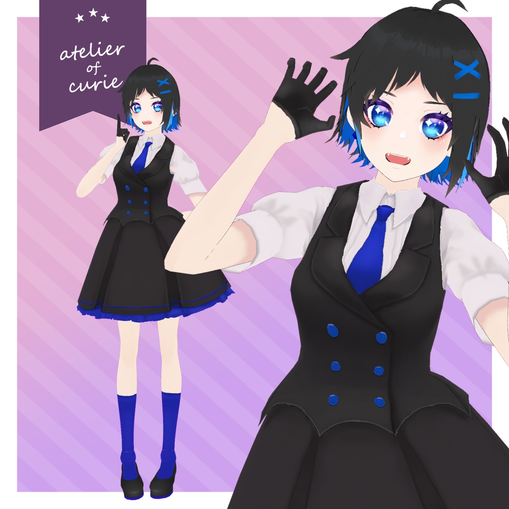 【正式版VRoid対応】ハロウィンコスチュームセット【テクスチャ】