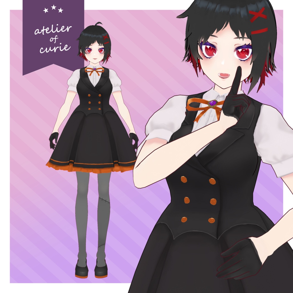 【正式版VRoid対応】ハロウィンコスチュームセット【テクスチャ】