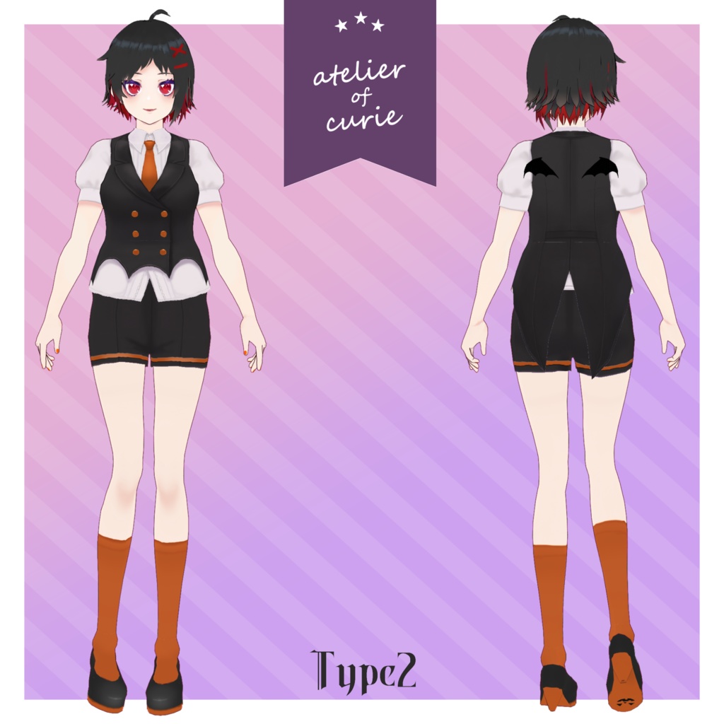 【正式版VRoid対応】ハロウィンコスチュームセット【テクスチャ】