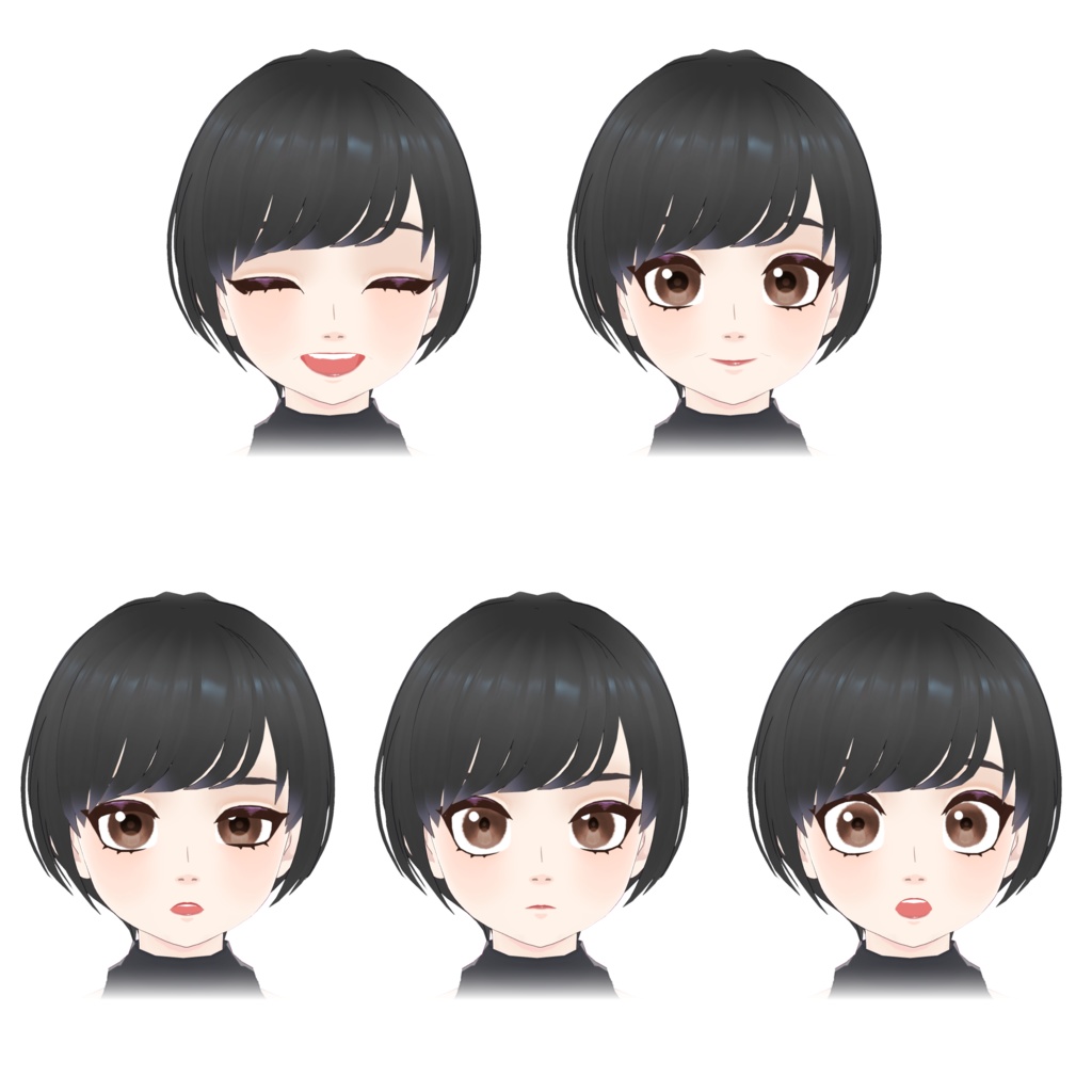 【正式版VRoid】海外アニメ風フェイスVRoidモデル