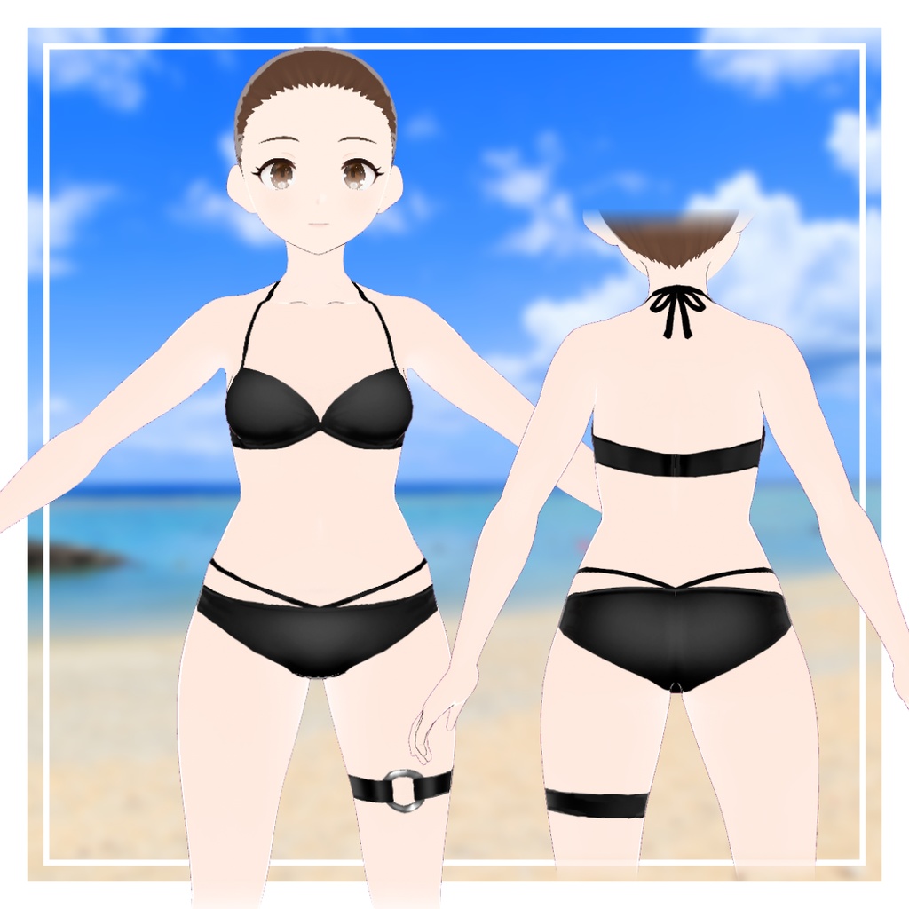 【正式版VRoid対応】ショートパーカービキニ【テクスチャ】