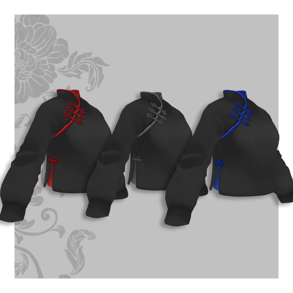 無料版有り【正式版VRoid対応】チャイナスウェット【テクスチャ】