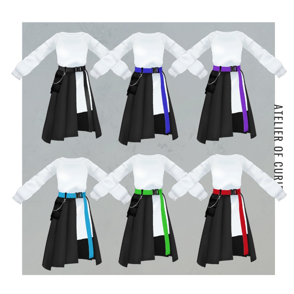 【VRoid】ロングスウェットテックウェア【テクスチャ】