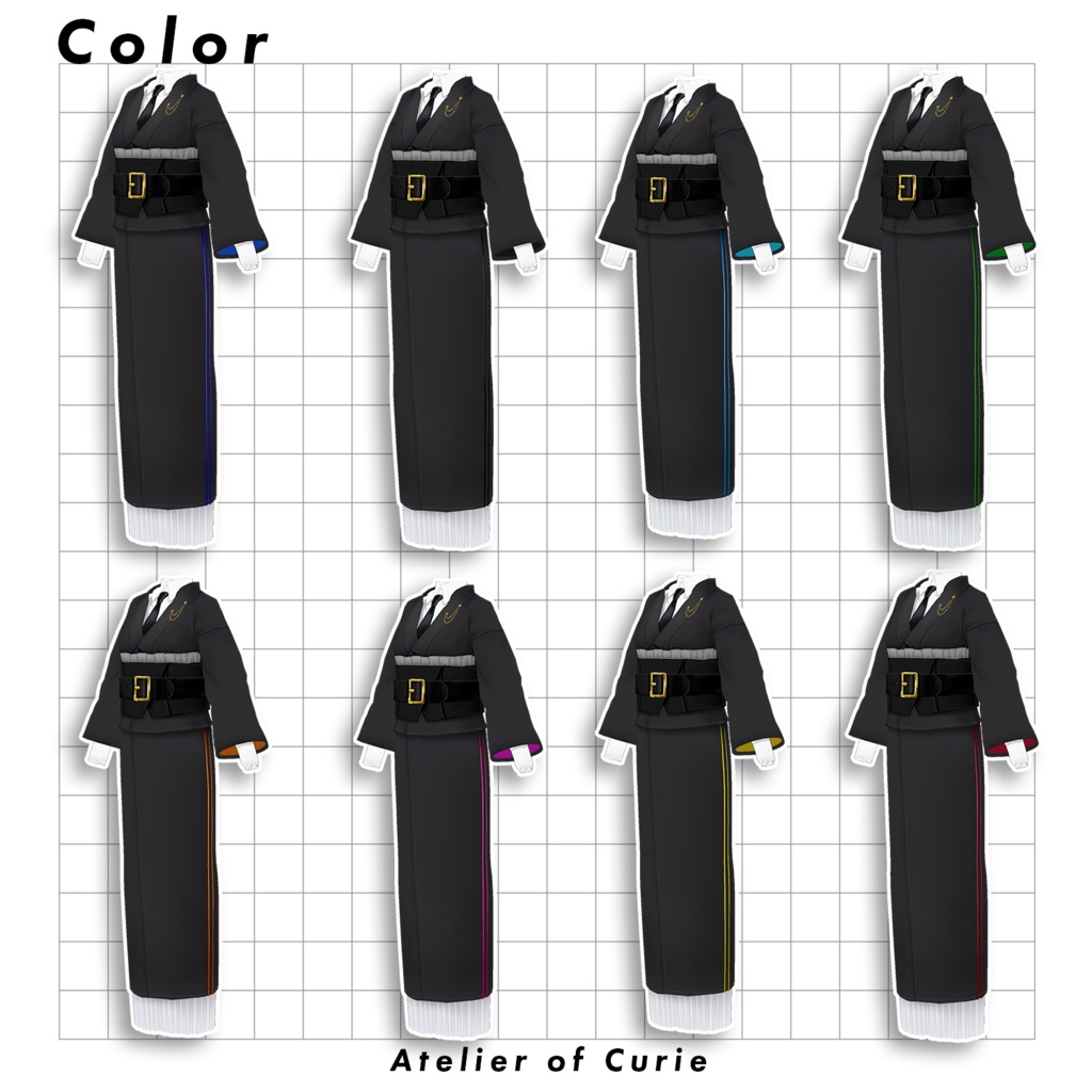 【VRoid】スーツ着物【テクスチャ】