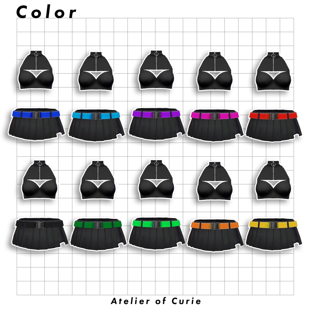 【VRoid】サイバーパンクスイムスーツ【テクスチャ】