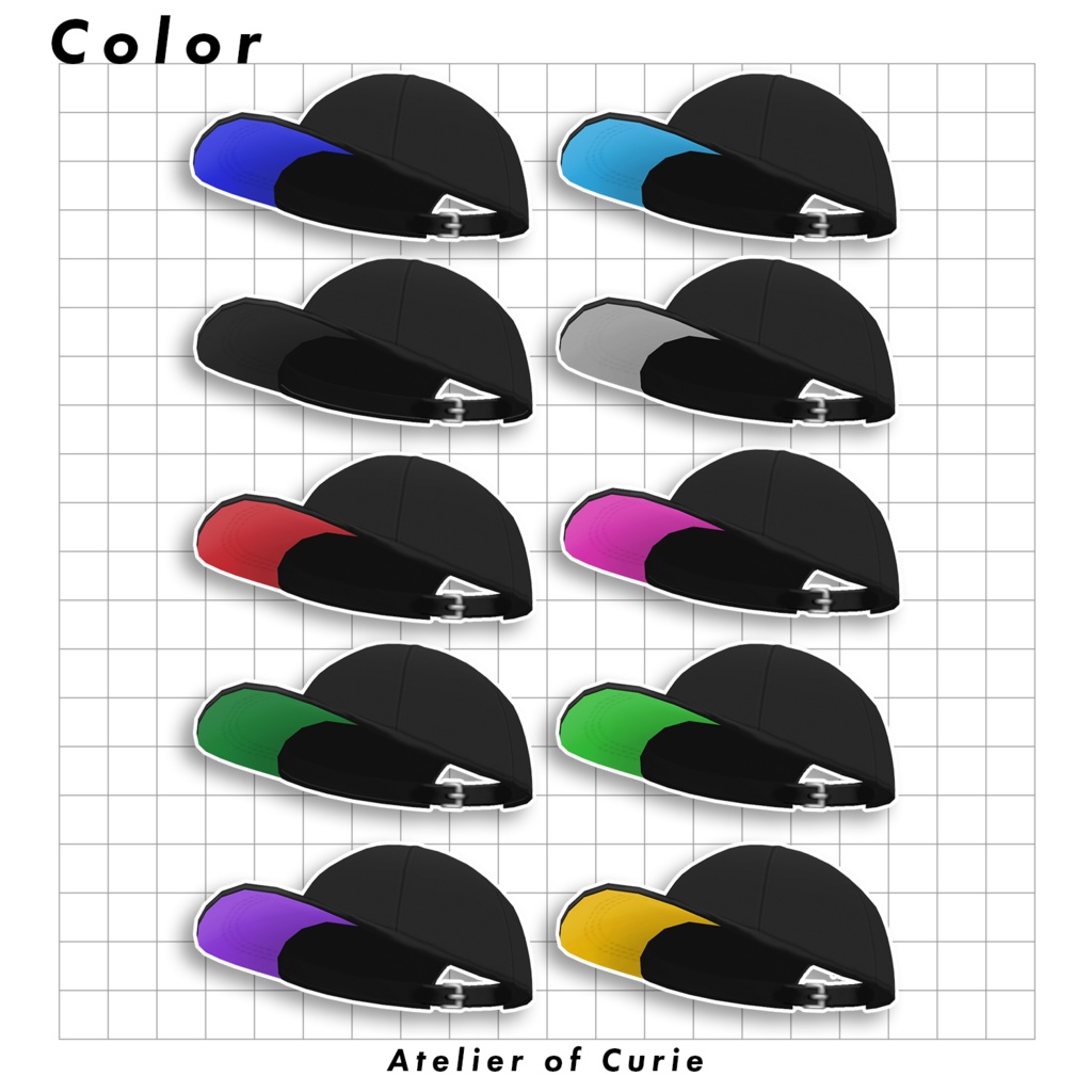 【無償版有り】ツートンストリートキャップ【VRoidテクスチャ】