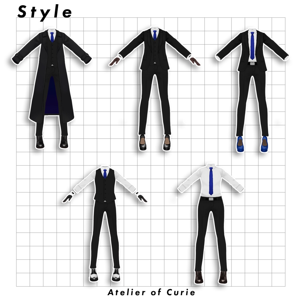 【#VRoid】クリエノアトリエ スーツコレクション